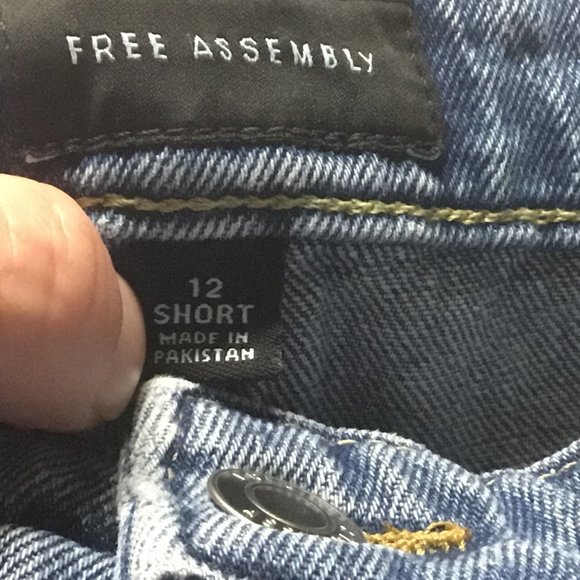 Mom Jeans-Retro 90's Straight Leg High Rise-12 Short - Picture 8 of 9